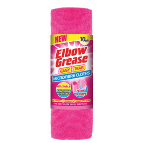 Салфетки из микрофибры Elbow Grease Easy Tear, розовые, 10 шт